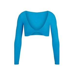 Skims Swim Long Sleeve Shrug - Turquoise